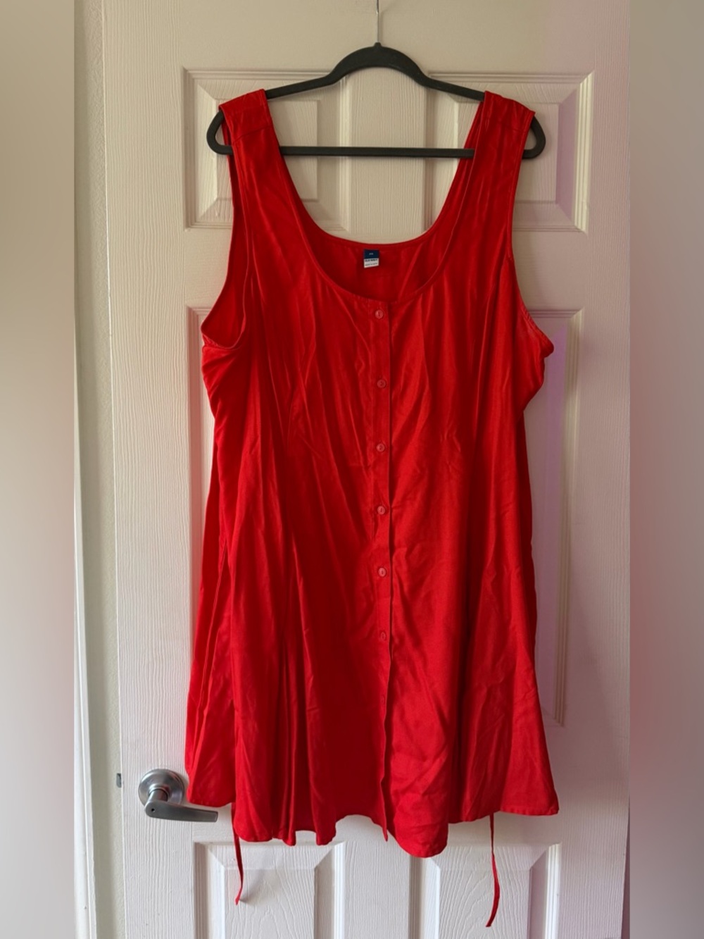 Women’s Old Navy Red Sleeveless Button Down Dress